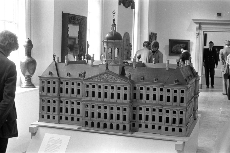 Tentoonstelling Amsterdam die Grote Stad, maquette van stadhuis in 1648, Bestanddeelnr 926-3064