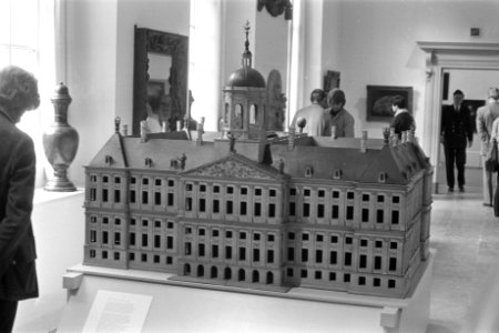 Tentoonstelling Amsterdam die Grote Stad, maquette van stadhuis in 1648, Bestanddeelnr 926-3064
