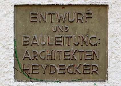 Tafel Heydecker Abfüllhalle