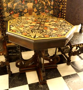 Table, unidentified, view 1 - Museo Nacional de Artes Decorativas - Madrid, Spain - DSC07962
