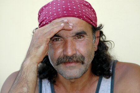 Mustache view face