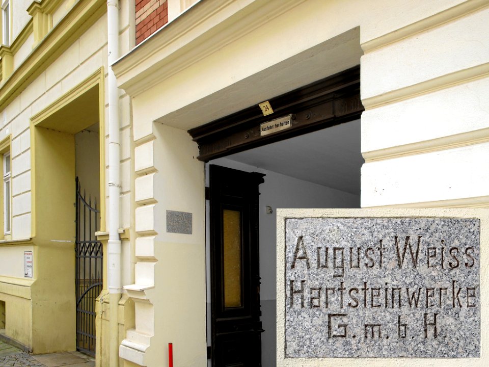 Tafel August Weiss Hartsteinwerke Görlitz (1)