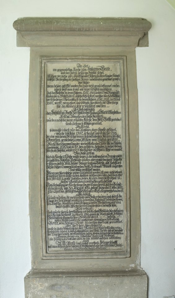 Tafel, Heilig-Geist-Kirche (Görlitz)