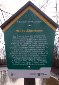 Tafel Jägerhaus Grillenburg