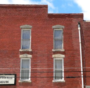 Table Rock, NE opera house windows 1