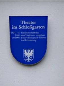 Tafel am Theater Arnstadt
