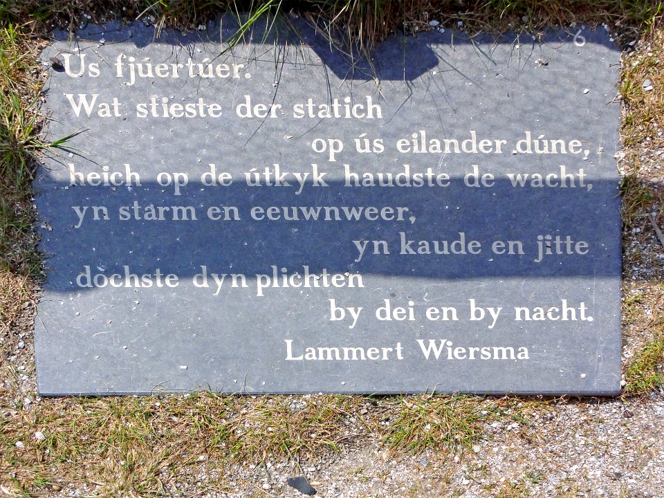 Taalroute Schiermonnikoog vuurtoren