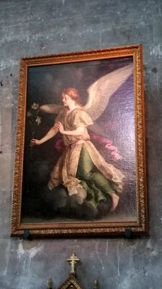 Tableaux de l'Annonciation, l'ange Gabriel, cathédrale de Moulins