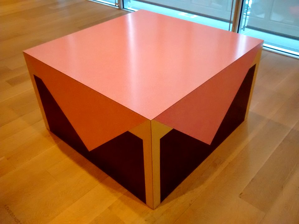 Table with Pink Tablecloth
