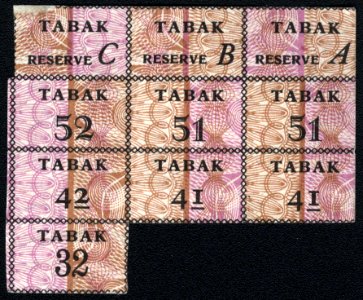 Tabak distributiebonnen