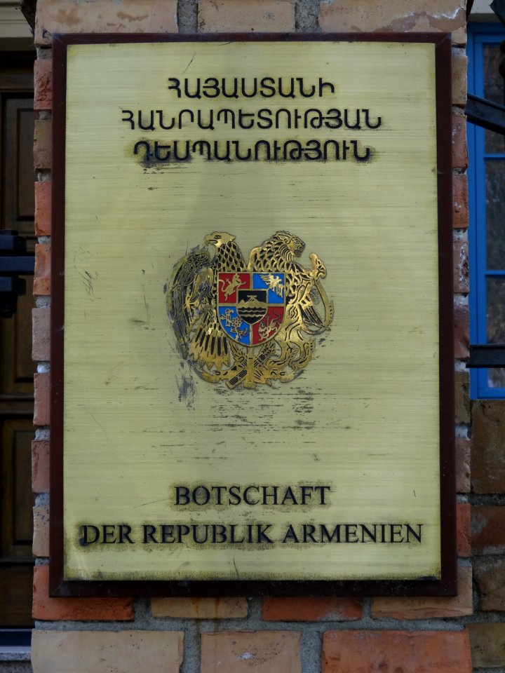 Tafel Armenische Botschaft, Berlin
