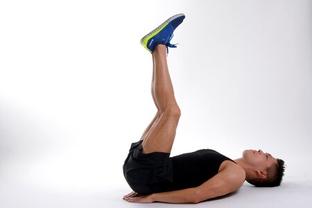 Pilates face man body man