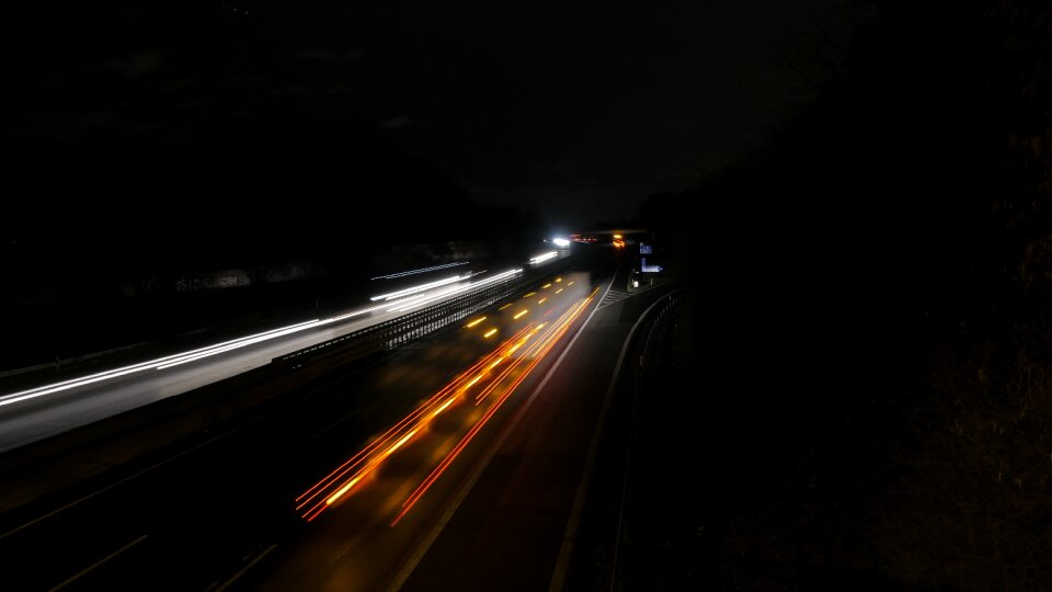 Long exposure traffic spotlight