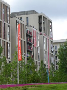 Swiss flags Olympic village London