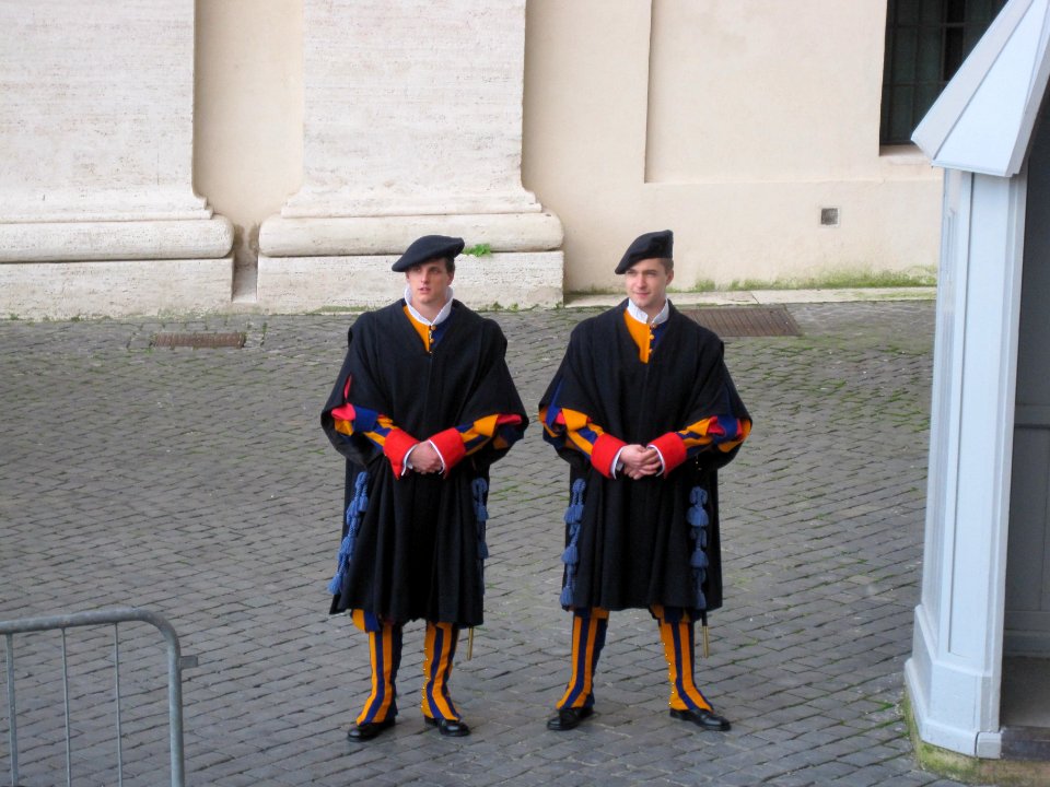 Swiss Guards in the Vatican City