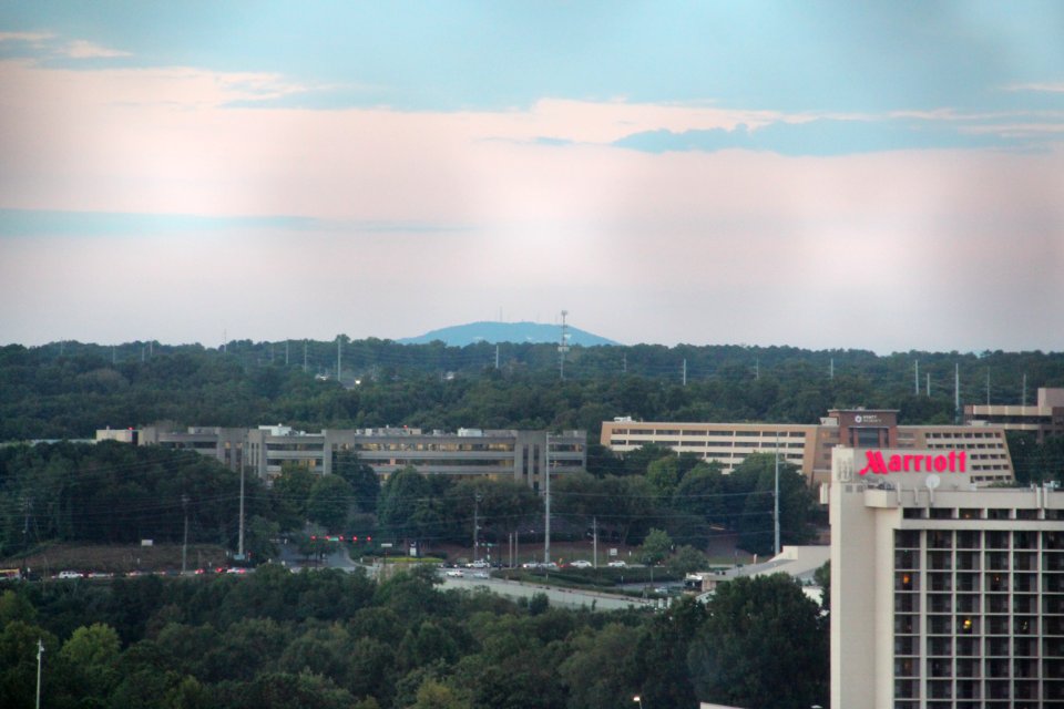 Sweat Mountain viewed from SunTrust Park, Sept 2018