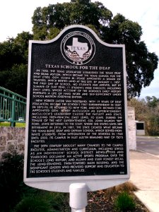 TexSchooLDeafHistorcMarker