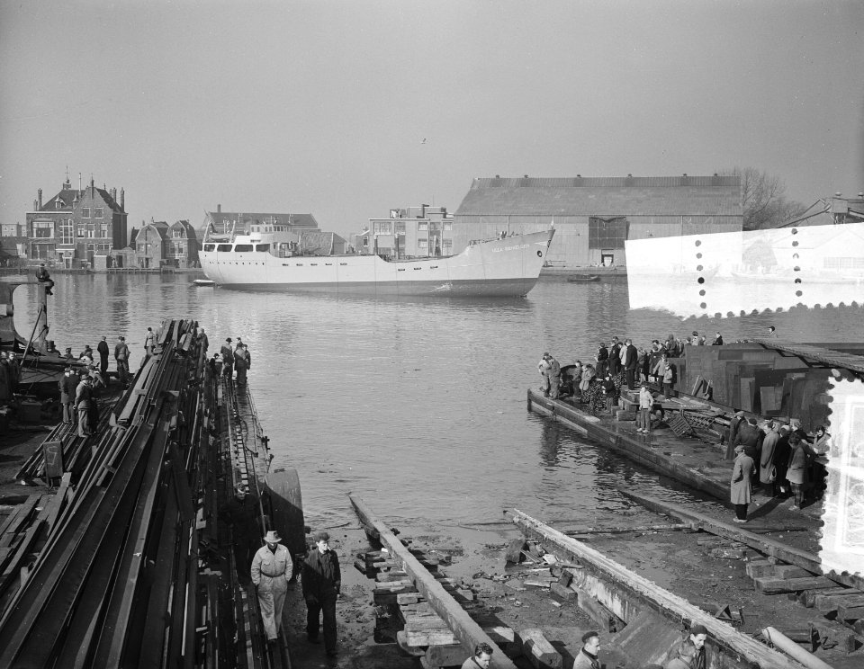 Tewaterlating Elke Danielsen Zaanlandse Scheepsbouw Maatschappij, Bestanddeelnr 907-6340