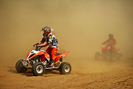 Atv race sand photo