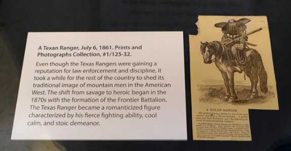 Texan Ranger, July 6, 1861 - Lorenzo de Zavala State Archives and Library Building - Austin, Texas - DSC08360
