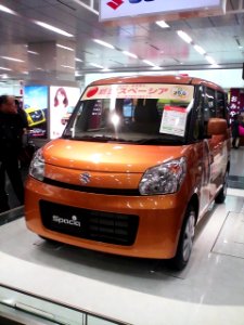 Suzuki Spacia X exhibited at JR Shin-Osaka Station front