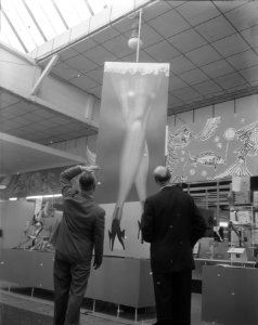 Textielbeurs in het RAI gebouw te Amsterdam, Bestanddeelnr 909-2884