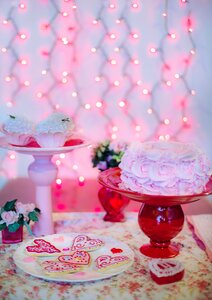 Cookies hearts pink
