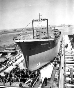 Tewaterlating tanker Reza Shah the Great bij Verolme (ook 97156 tm 97167), Bestanddeelnr 909-7128