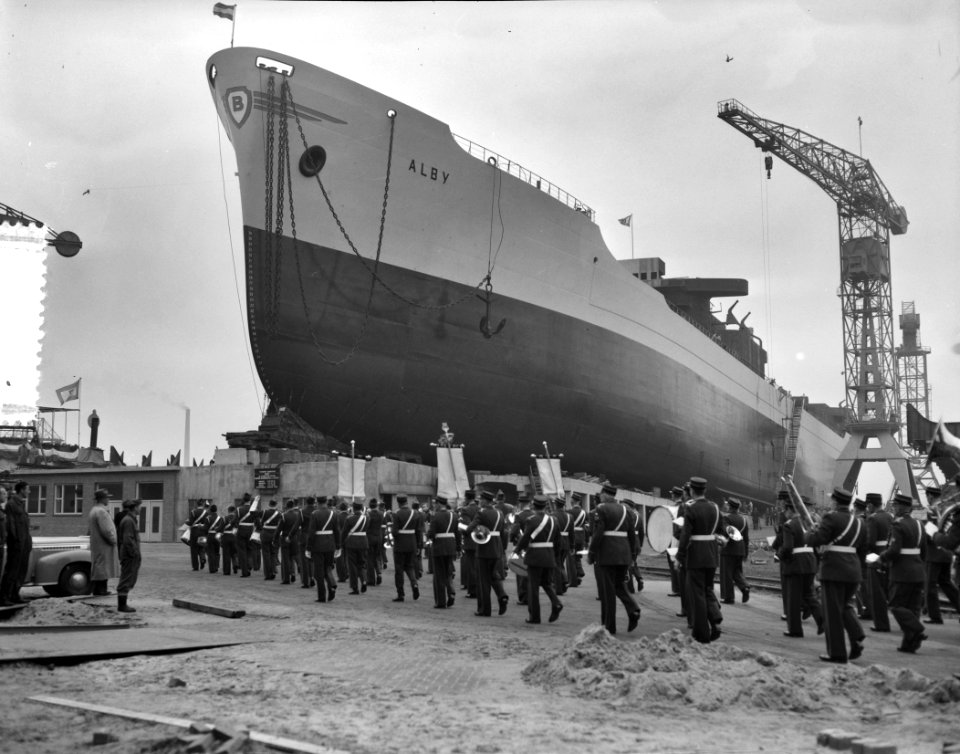Tewaterlating tankschip Alby NDSM, Bestanddeelnr 908-0772