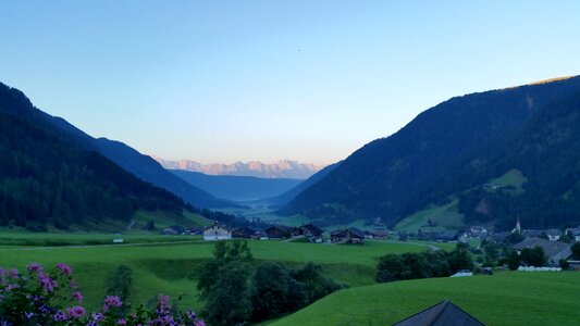 Mountains sunrise bergwelt südtirol photo