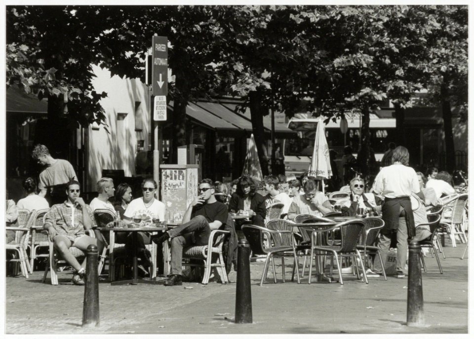 Terrassen op de Botermarkt. NL-HlmNHA 54036512