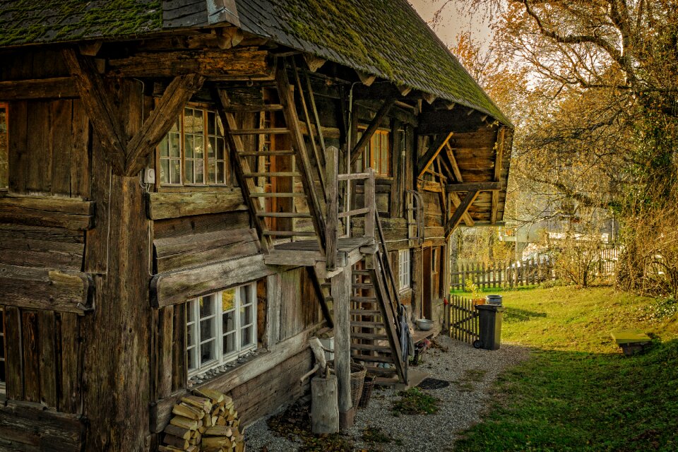 Broken building cabin photo