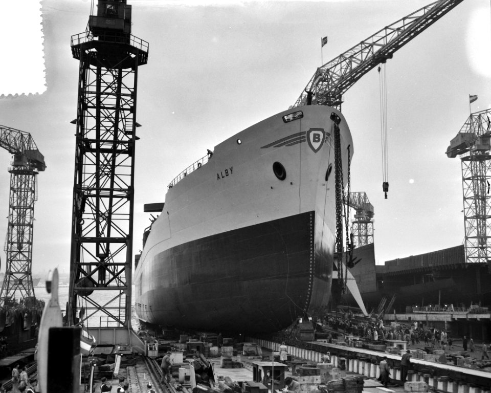 Tewaterlating tankschip Alby NDSM, Bestanddeelnr 908-0779
