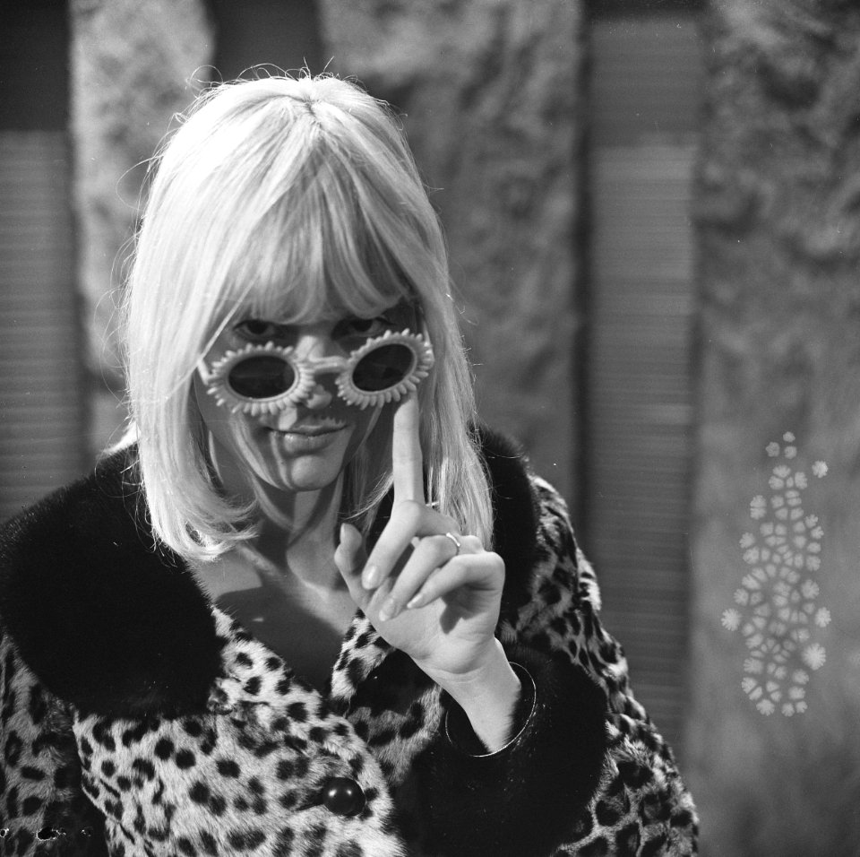 Sylvie Vartan (Frans zangeresje) getrouwd met Johnny Hallyday, Bestanddeelnr 918-9045