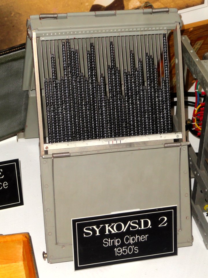 SYKO-SD 2 Strip Cipher, 1950s - National Cryptologic Museum - DSC07999