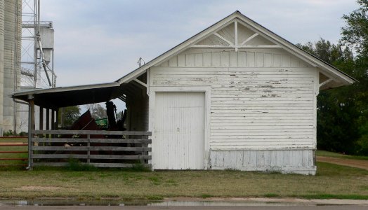 Sylvan Grove, Kansas UP depot from W 1