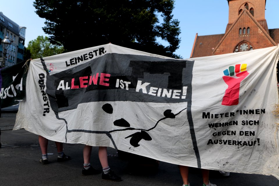 Syndikat eviction protest Berlin Herrfurthstraße 2020-08-07 03