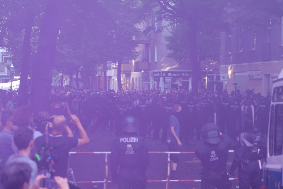Syndikat eviction protest Berlin Weisestraße 2020-08-07 31
