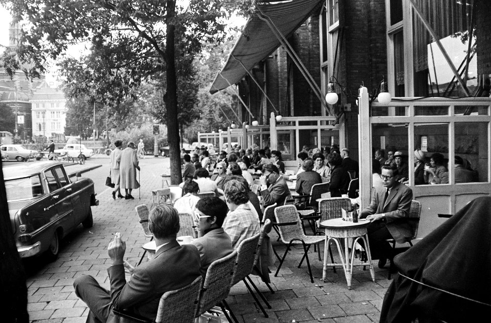 Terrasjes in Amsterdam druk bezet, Bestanddeelnr 920-7368