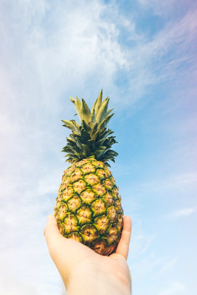Healthy holding outdoors