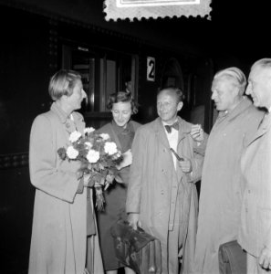 Terugkeer Fanny Blankers-Koen uit Helsinki, Bestanddeelnr 905-2554