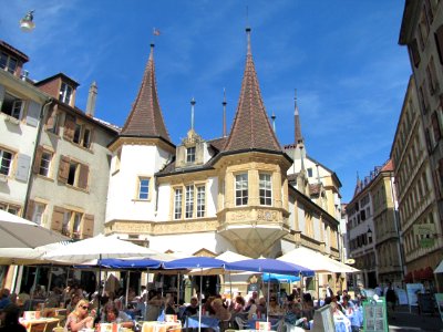 Terrase de la maison des Halles à neuchâtel