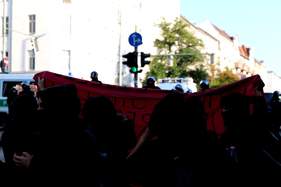 Syndikat eviction protest Berlin Hermannstraße 2020-08-07 20