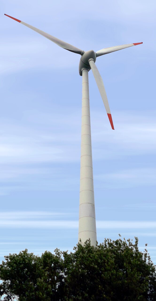 Rotor wind power sky