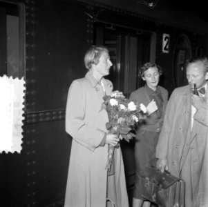 Terugkeer Fanny Blankers-Koen uit Helsinki, Bestanddeelnr 905-2553