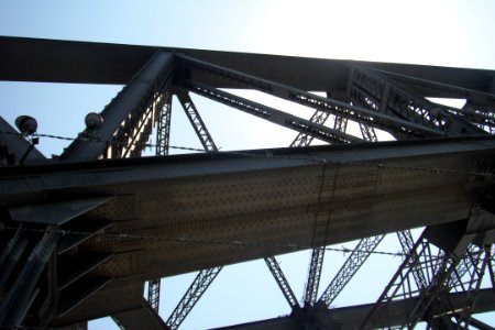Sydney Harbour Bridge metal construction