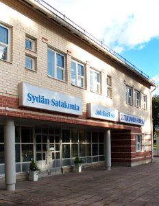 Sydän-Satakunta, Jokilaakso and Satakunnan Kansa newspaper office in Tulkkila Kokemäki Finland