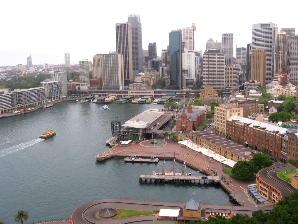Sydney, Circular Quay from bridge