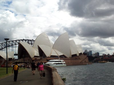 Sydney opera house from east
