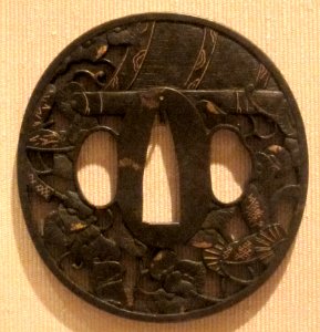Swordguard (tsuba), Japan, Edo period, 18th-19th century, iron & gold, HAA